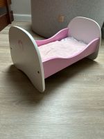 Puppenbett Bett für Puppe in Pink Weiß Niedersachsen - Zeven Vorschau
