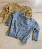 2 Strick Pullover Grobstrick gelb grau one size Oversized Brandenburg - Schildow Vorschau