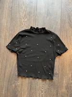 Schwarzes Shirt mit Perlen & Stehkragen – SHEIN – Gr. L (40/42) Kr. Altötting - Töging am Inn Vorschau