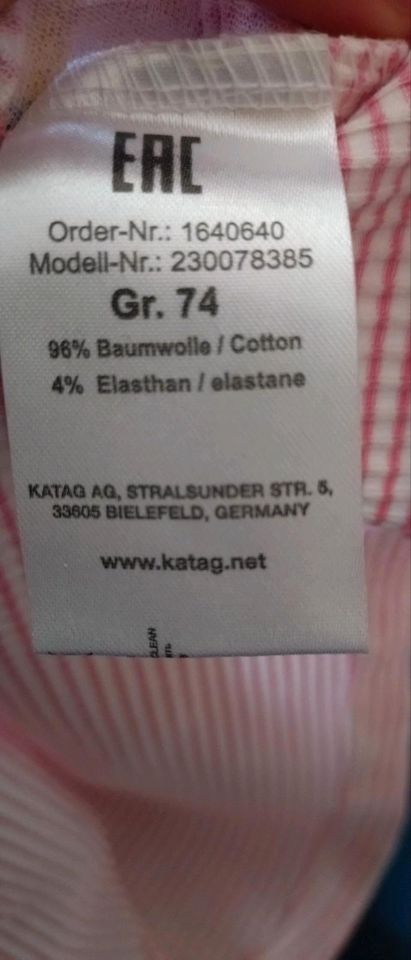 T-Shirt Staccato Gr. 74 neu mit Etikett in Rietberg