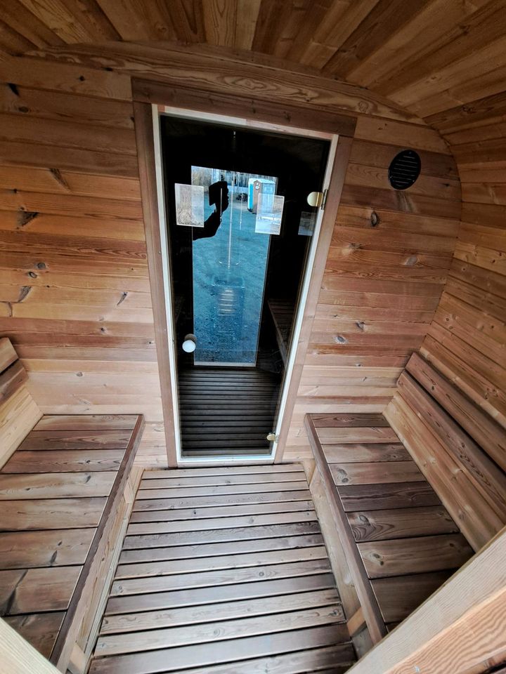 Thermoholz Sauna Quadro 350 cm mit Vorraum in Elsterwerda