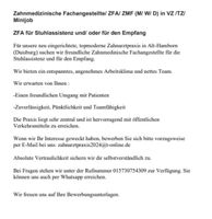 Zahnmedizinische Fachangestellte/ ZFA/ ZMF ( M/ W/ D) in VZ/ TZ Duisburg - Hamborn Vorschau