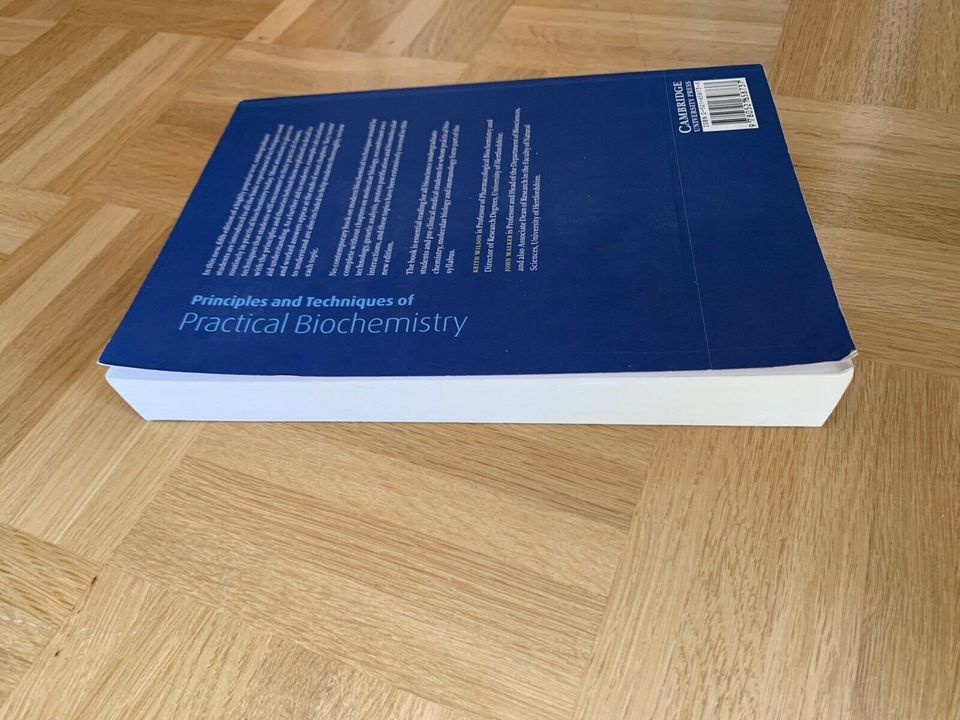Practical Biochemistry, Wilson & Walker, Lehrbuch Biochemie in Pohlheim