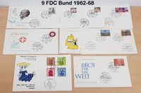 179 FDC Erstagsbriefe, Deutschland, Bund 1962-89, siehe Abbildung Bayern - Lindau Vorschau