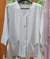 Bluse beige grau schwarz Gr 42 Bayern - Wiesent Vorschau