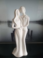 Dekofigur Deko Figur Paar Liebespaar Keramik weiß 45 cm Geschenk Bayern - Königsbrunn Vorschau