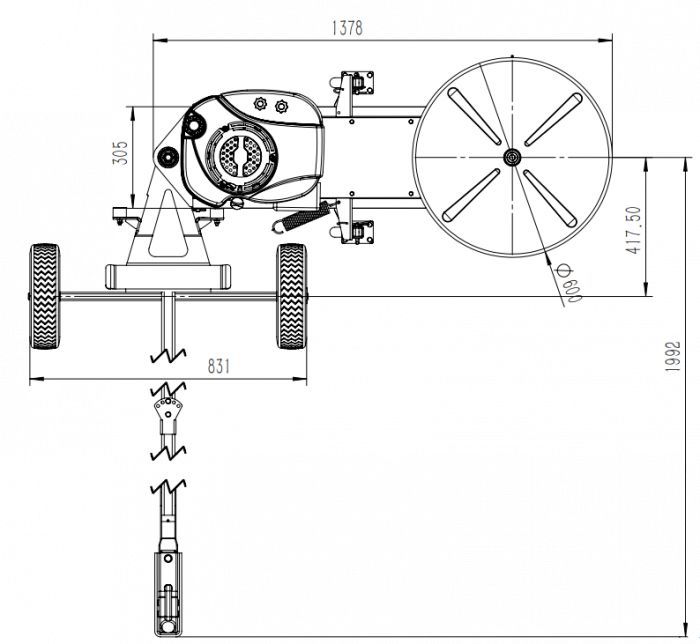 Zaunmäher ATV/Quad Kleintraktor Kantenschneider Mähwerk Kantenmäh in Berlin