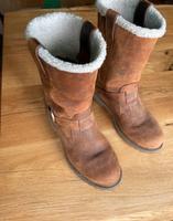 Timberland Schuhe Stiefel Gr. 38,5 Leder braun Damen Stiefelette Nordrhein-Westfalen - Hagen Vorschau