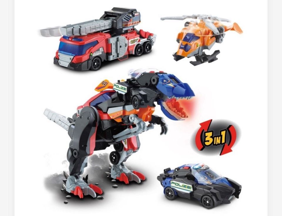 VTech Switch & Go Dinos 3-in-1 Super-T-Rex Roboter Spielzeug in Kastl b. Amberg