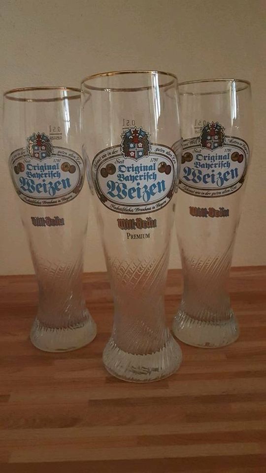 Weizenbier, Weizenbiergläser, Weizenbierglas in Frankfurt am Main