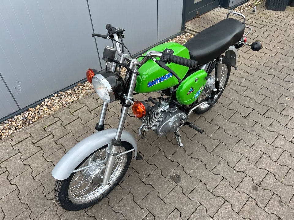 Simson S50 NEUAUFBAU Büffeltank VAPE 1976 Moped Mofa S51 in Osterweddingen