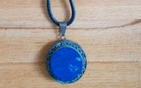 Kette Halskette blauer Stein echter Lapislazuli echtes Silber Berlin - Mitte Vorschau