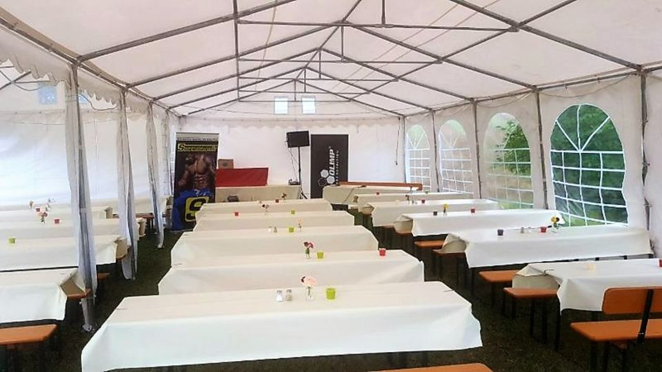 Festzelt Partyzelt Zelt 90 Pers. 5x12m mieten vermieten verleih in Remseck am Neckar