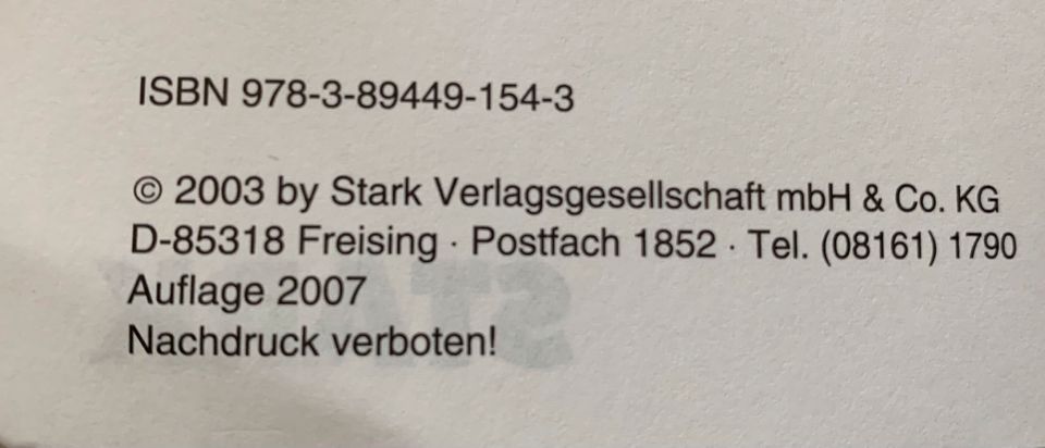 Stark Abitur-Training Biologie 1 & 2 Abitur Vorbereitung in Korntal-Münchingen