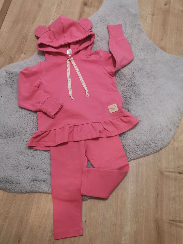 Set gr. 80 Haydi rosa pink Jogginganzug Leggings Mädchen in Morsbach