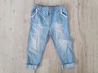 Hose Topomini Mädchen Gr. 86 - jeansblau mit Spitze Rostock - Stadtmitte Vorschau