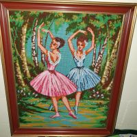 Bild / Gobelinbild " Ballerinas " ca. 60 x 75 cm Baden-Württemberg - Tamm Vorschau