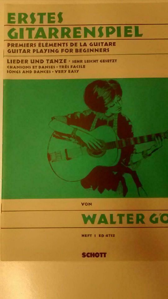 Götze erstes Gitarrenspiel gitarren notenbuch heft 1von 1962 in Oestrich-Winkel