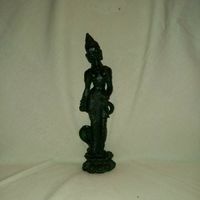 schwere alte  Asiatika Figur Skulptur ob Bronze ? 1200 Gramm !!! Niedersachsen - Hoya Vorschau