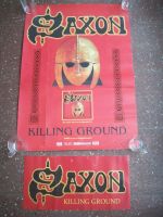 SAXON Promo POSTER A1 & Pappschild "Killing Ground" 2001 RAR!!!!! Mitte - Tiergarten Vorschau