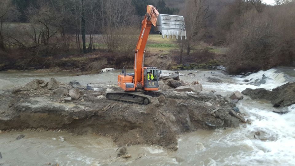 Abrissarbeiten, Entkernung, Abriss in Greiz