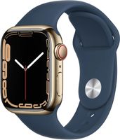 Apple Watch Series 7 Cellular 45mm Edelstahl Gold Band Abyssblau Bremen - Vegesack Vorschau