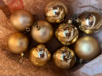 9 große goldene Weihnachtsbaumkugel Baumschmuck Hessen - Langgöns Vorschau