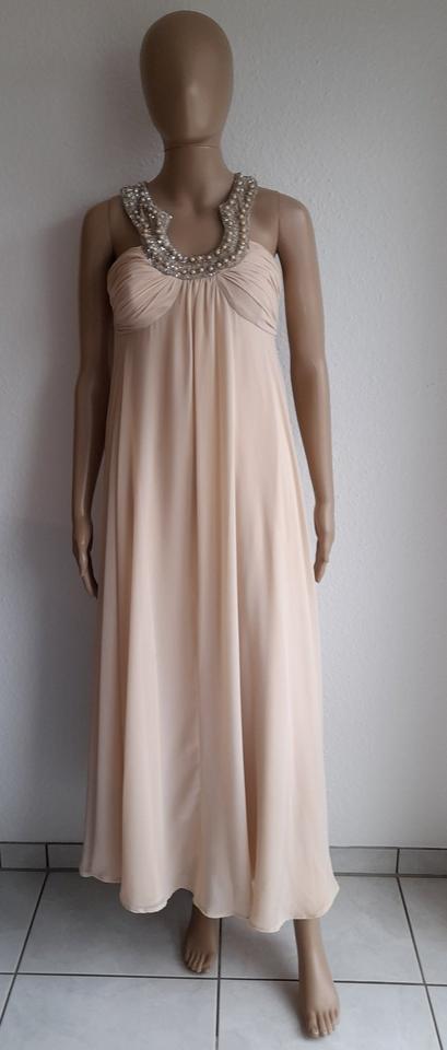 Luxus Damen Abendkleid beige creme | Gr. 34 | Apart | rückenfrei in Waltenhofen