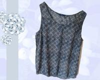 Tom Tailor Top Hängerchen Träger Shirt,  blau-weiß Muster, Gr. 40 Nürnberg (Mittelfr) - Aussenstadt-Sued Vorschau