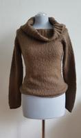 Brauner Pullover mit schönem Kragen, Gr. 36 Brandenburg - Geltow Vorschau