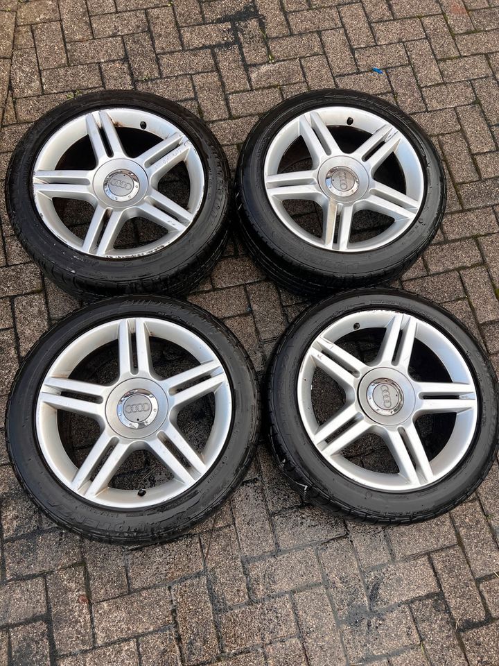 Audi A4 B7 b5 Alufelgen Alu felgen passat vw 5x112 7,5 17 Zoll 45 in Sippersfeld