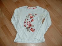 Süßes Langarmshirt von Yigga, weiß mit Blumen, Gr. 152 / 158 Nordrhein-Westfalen - Werl Vorschau