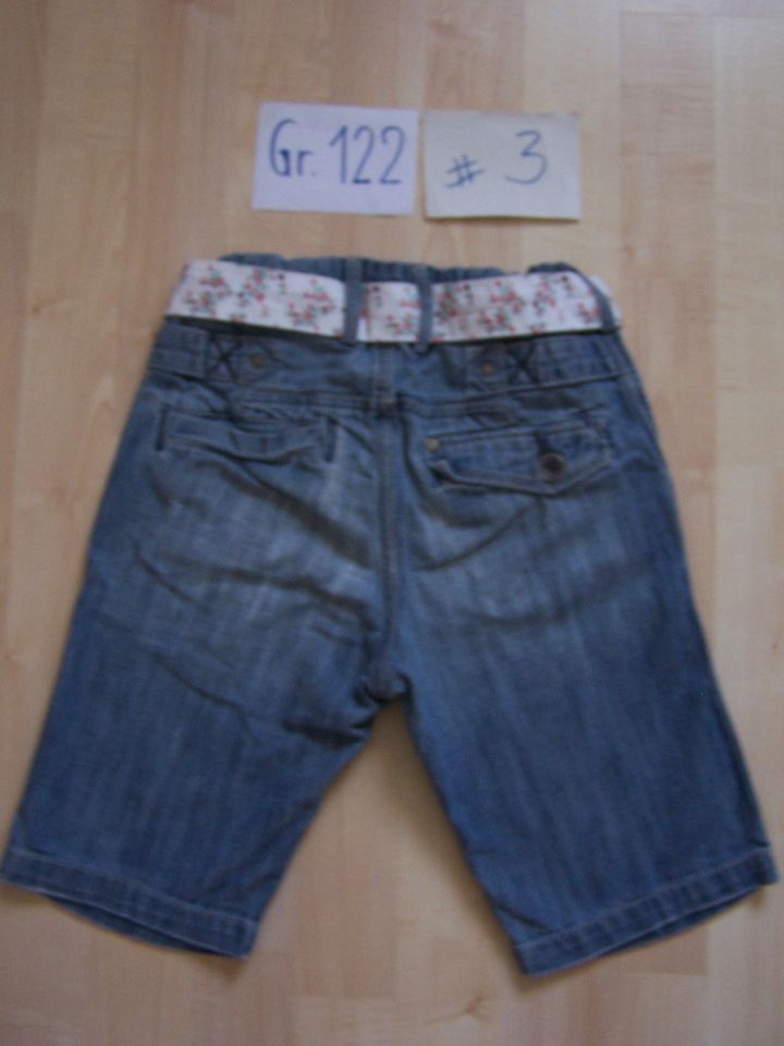 Mädchen, Jeansrock, kurze Hose, Shorts, Jeans-Bermuda, Gr. 122 in Wettin-Löbejün