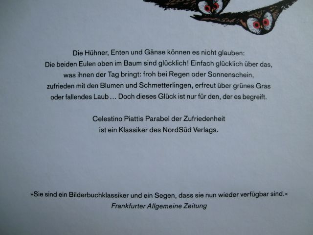 Eulenglück Nord Süd Buch von Celestino Piatti in Düsseldorf