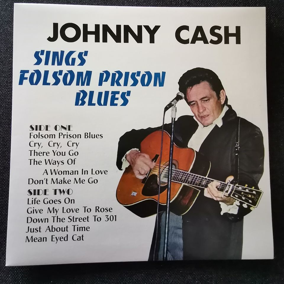 Johnny Cash sings Folsom prison blues Vinyl 2002 in Münnerstadt