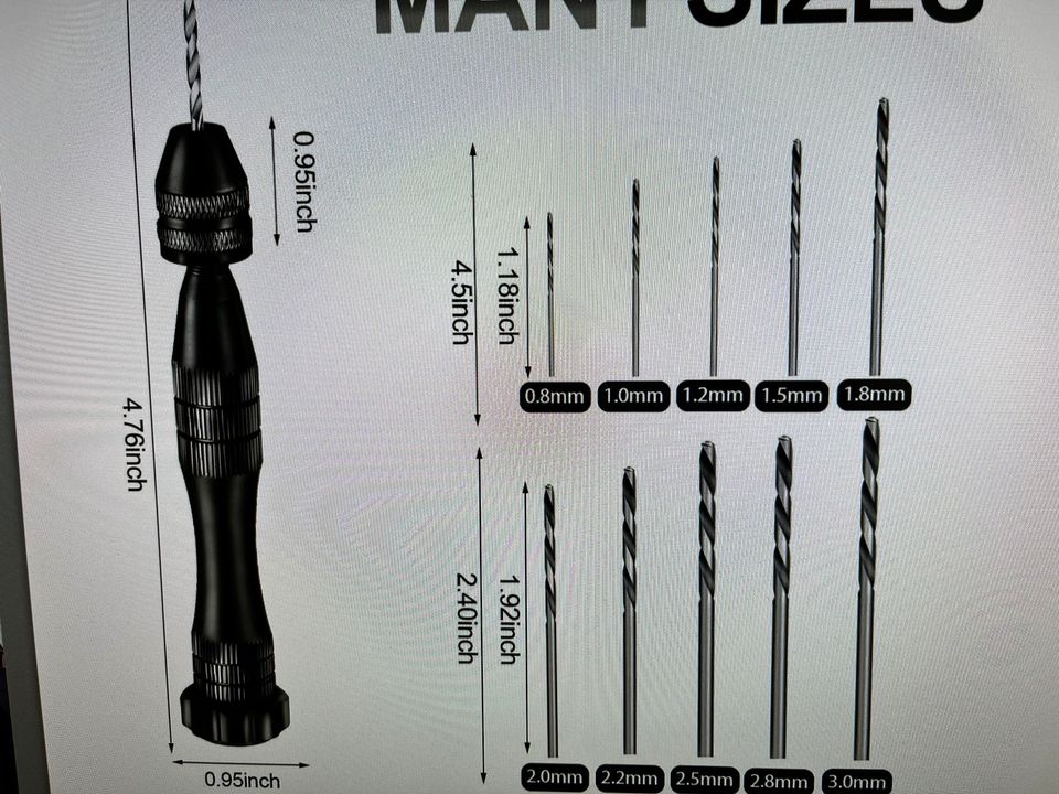 Kunstharzbohrer-Set, Handbohrer Schmuckherstellung in Furth im Wald