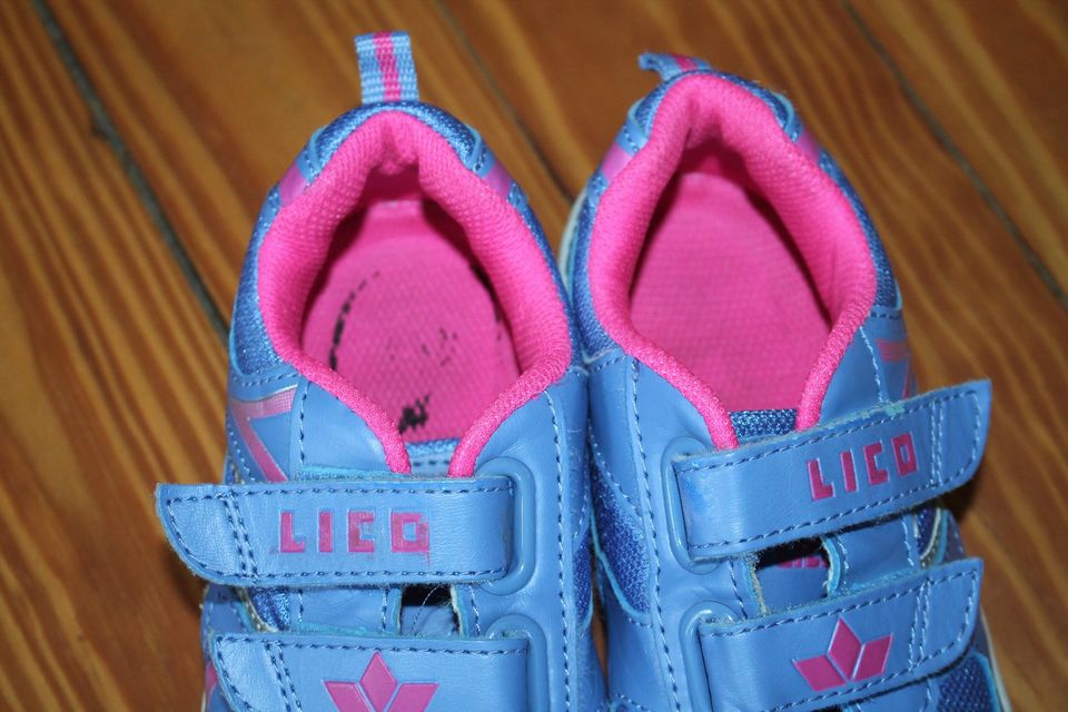 Lico Sportschuhe Gr. 29 Turnschuhe Hallenschuhe blau pink in Hamburg