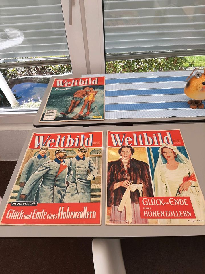 Zeitungen ORIGINAL WELTBILD von 1957, pro Stck. 5,-€ in Haan