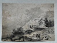 Grafik - Alexandre Calame um 1850 Thüringen - Windischleuba Vorschau