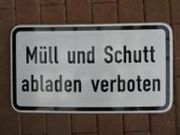 älteres Verkehrsschild - Verbots - Hinweisschild - Blechschild Hessen - Lichtenfels Vorschau