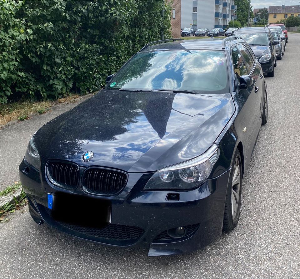 Schlachtfest BMW E61 530d M-Paket Logic7 AHK Standheizung Aktiv in Unterschneidheim