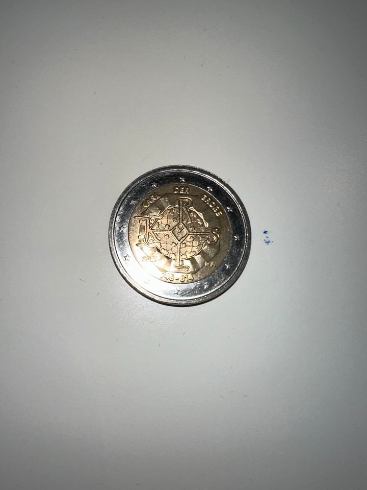 Zwei Euro Münze Karl der Große in Radeberg