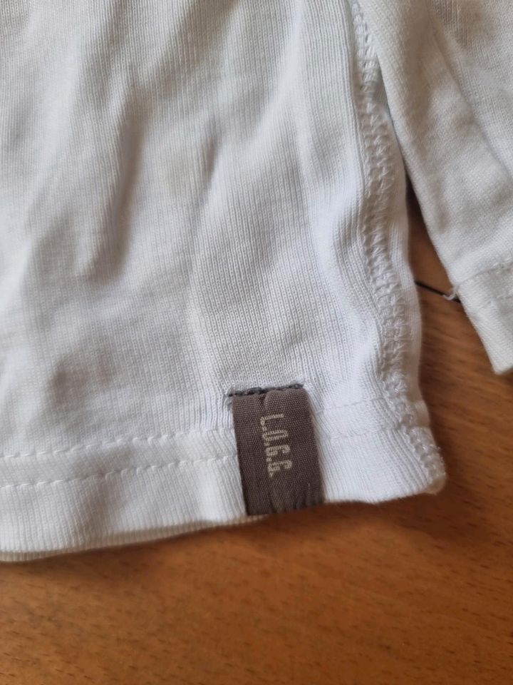 Langarm Shirt weiß h&m Gr 110 116 in Balingen