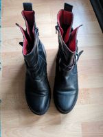 Boots Stiefel Schnallen Schuhe Buffalo 41 Schwarz Rot Nordrhein-Westfalen - Paderborn Vorschau