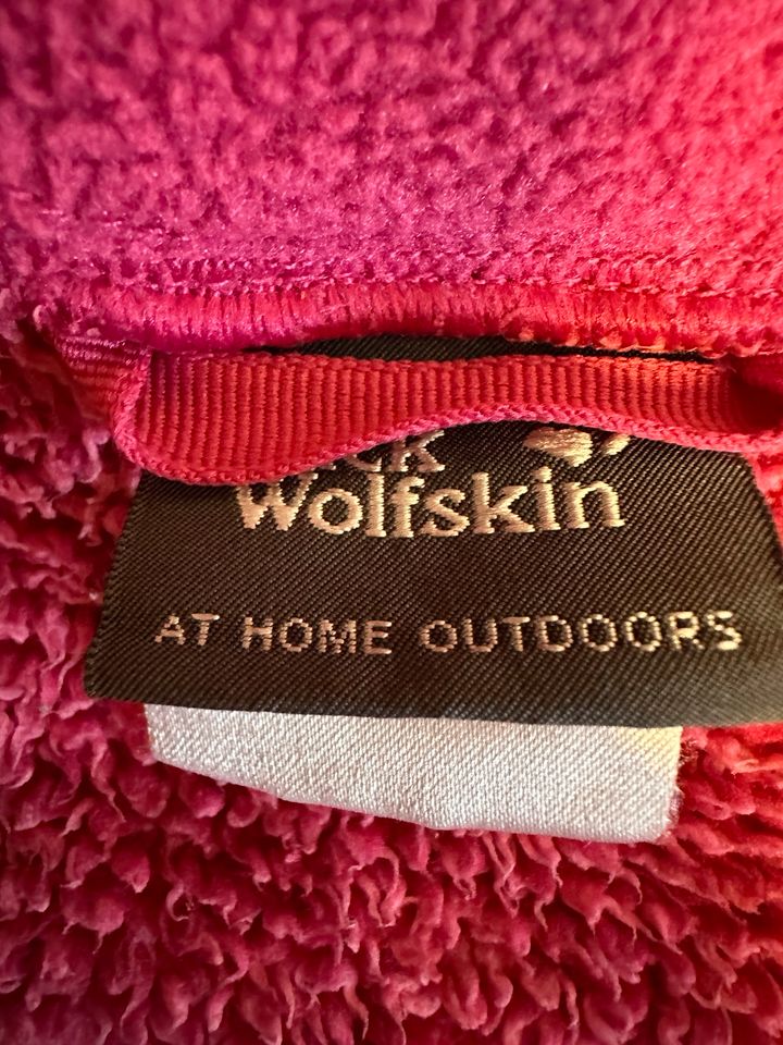 Jacke pink rosa 110 116 Jack Wolfskin Fleece Übergang warm in Aichach