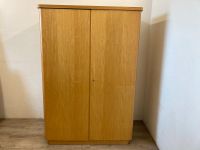 #A Midcentury Kleiderschrank 2 türig Holz hell verschließbar Sachsen - Burgstädt Vorschau