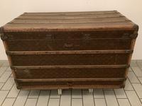 Alter Überseekoffer/Dampfschifftruhe von AUX ETATS-UNIS ca.1930 Baden-Württemberg - Radolfzell am Bodensee Vorschau