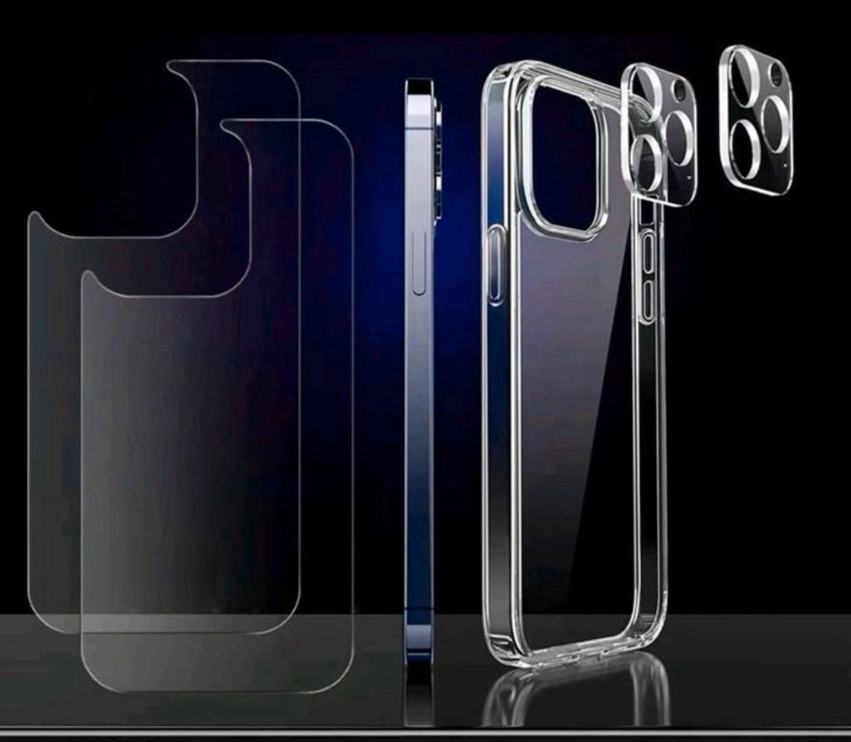 iPhone 13 Pro Max bis 14 Pro Max Hülle mit Panzerglas in Bremen