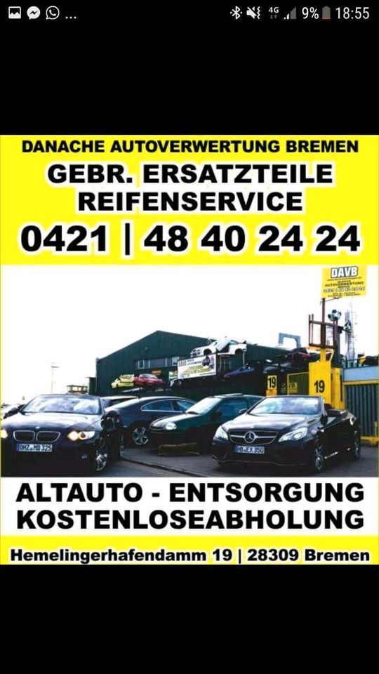 Gratis Autoverwertung Bremen Hemelingen in Bremen