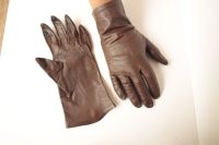 Vintage Handschuhe Leder elegant in braun dünn Niedersachsen - Cuxhaven Vorschau